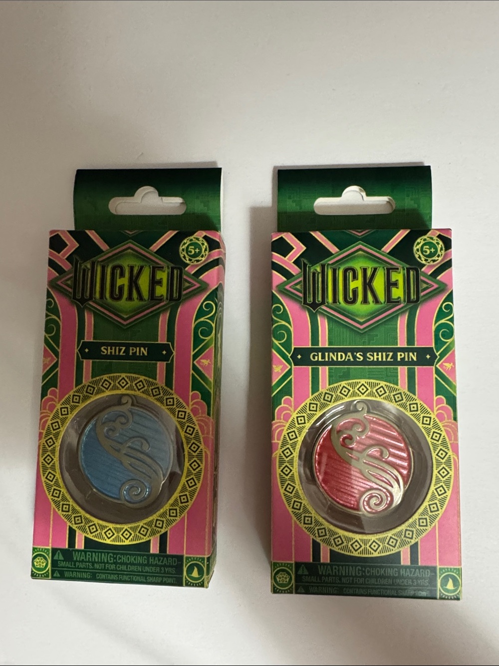 Wicked Glinda & Shiz Pin Set - Pink and Blue